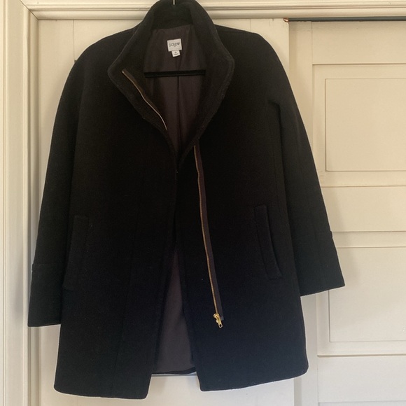 JCrew Factory City Coat in black - Picture 5 of 7